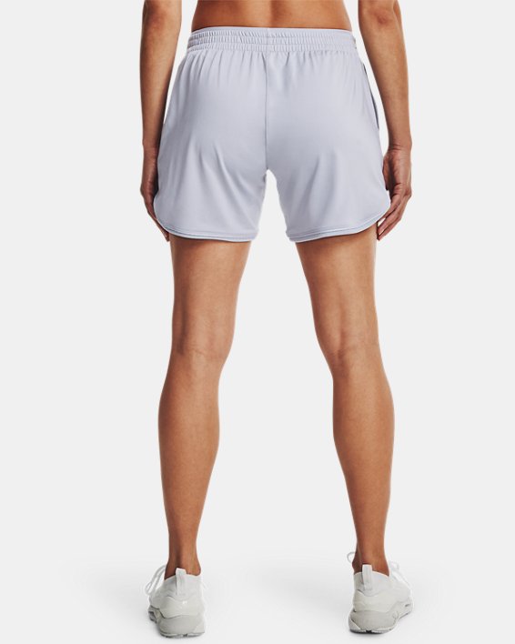 Women's UA Knit Mid-Length Shorts, Gray, pdpMainDesktop image number 1